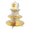Beistle Set of 12 Shiny Gold and White Unicorn With Stars Cupcake Stand -16"